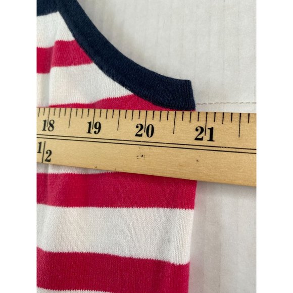 Jones New York Pink, Blue and Navy Stripe Nautical Festive Modal Tank Size 1X - Picture 7 of 8
